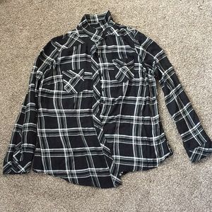 Torrid plus size plaid button down